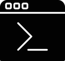 ícone de glifo de codificação vetor