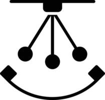 ícone de glifo de pêndulo vetor