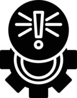 ícone de glifo de solução vetor