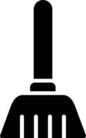 ícone de glifo de espanador de penas vetor