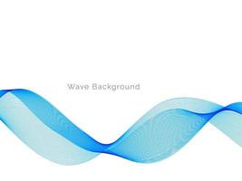 ilustração de fundo azul moderno decorativo elegante onda vetor