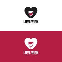 vetor de design de logotipo de bar de vinhos