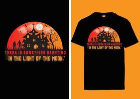 design de camiseta de tipografia de halloween vetor