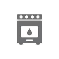 ícone sólido do forno de vetor cinza eps10 isolado no fundo branco. símbolo de fogão de cozinha em um estilo moderno simples e moderno para o design do seu site, logotipo, pictograma e aplicativo móvel