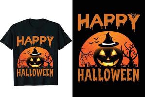 camiseta para festa de halloween vetor