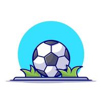 bola de futebol com ilustração de ícone de vetor de desenhos animados apito. esporte objeto ícone conceito isolado vetor premium. estilo de desenho animado plano