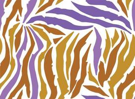 ilustração de padrão de pele de tigre e fundo de cor de cabeça de tigre. ilustração vetorial vetor