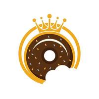 design de logotipo de vetor de rei de padaria.