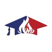 design de logotipo de vetor de educação quente.