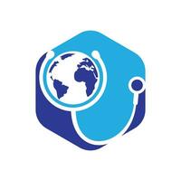 modelo de logotipo de vetor de cuidados mundiais.