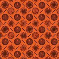 fundo laranja padrão geométrico abstrato sem costura vetor