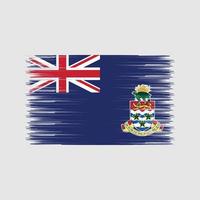 escova de bandeira das ilhas cayman. bandeira nacional vetor