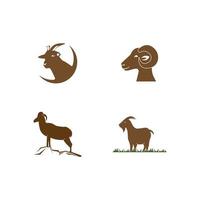 vetor de logotipo de cabra