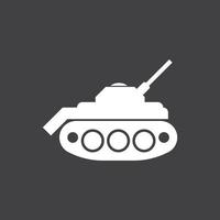 ícone de tanque do exército vetor
