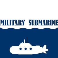 vetor de ícone submarino