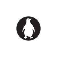 design de símbolo de ilustração vetorial de ícone de pinguim vetor