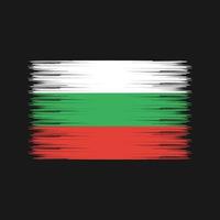 pincel de bandeira da bulgária. bandeira nacional vetor