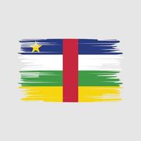 pinceladas de bandeira da África Central. bandeira nacional vetor