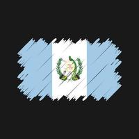 vetor de pincel de bandeira da guatemala. bandeira nacional