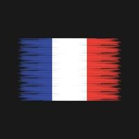 escova de bandeira da frança. bandeira nacional vetor