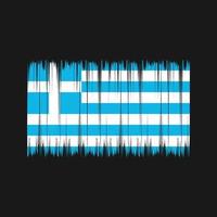 escova de bandeira da grécia. bandeira nacional vetor