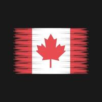 escova de bandeira do Canadá. bandeira nacional vetor