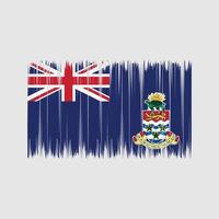 escova de bandeira das ilhas cayman. bandeira nacional vetor