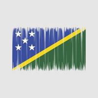 pincel de bandeira das ilhas salomão. bandeira nacional vetor