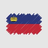 vetor de pincel de bandeira de liechtenstein. bandeira nacional