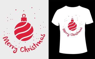 design criativo de camiseta de natal com vetor editável