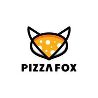 combinações de pizza e estrela, em fundo branco, design de logotipo vetorial editável vetor