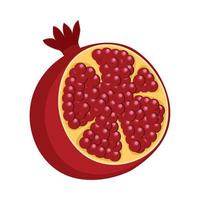 ícone de fruta de romã vetor