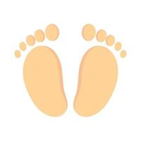 ícone de pegadas de bebê vetor