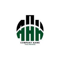 design de logotipo de carta aah criativo com fundo branco vetor