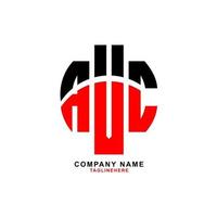 design de logotipo de carta avc criativo com fundo branco vetor