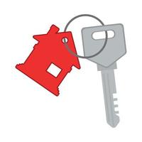 chave de casa imobiliária vetor