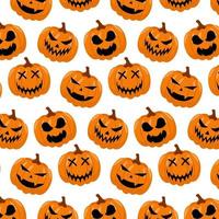 fundo perfeito de abóboras de halloween para ilustração vetorial de cartão de banner de cartaz vetor