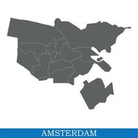 mapa é uma cidade da Holanda vetor