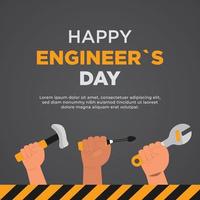 celebração do dia internacional dos engenheiros, feliz dia dos engenheiros vetor