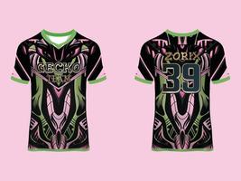 design de camisa esportiva de mangas raglan vetor