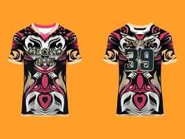 design de camisa esportiva de mangas raglan vetor