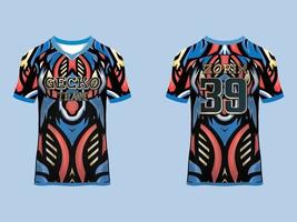 design de camisa esportiva de mangas raglan vetor