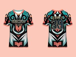 design de camisa esportiva de mangas raglan vetor