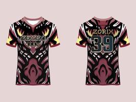 design de camisa esportiva de mangas raglan vetor