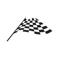 ícone de bandeira de corrida, ilustração vetorial de design simples vetor