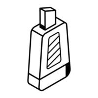 um ícone de design de linha de cortador de papel vetor