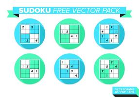 Sudoku pacote de vetores grátis