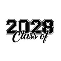 classe de 2028 vetor, design de camiseta vetor