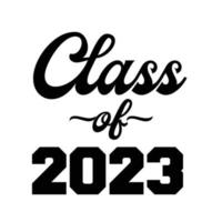 classe de 2023 vetor, design de camiseta vetor