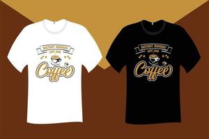 humano instantâneo basta adicionar design de camiseta de café vetor